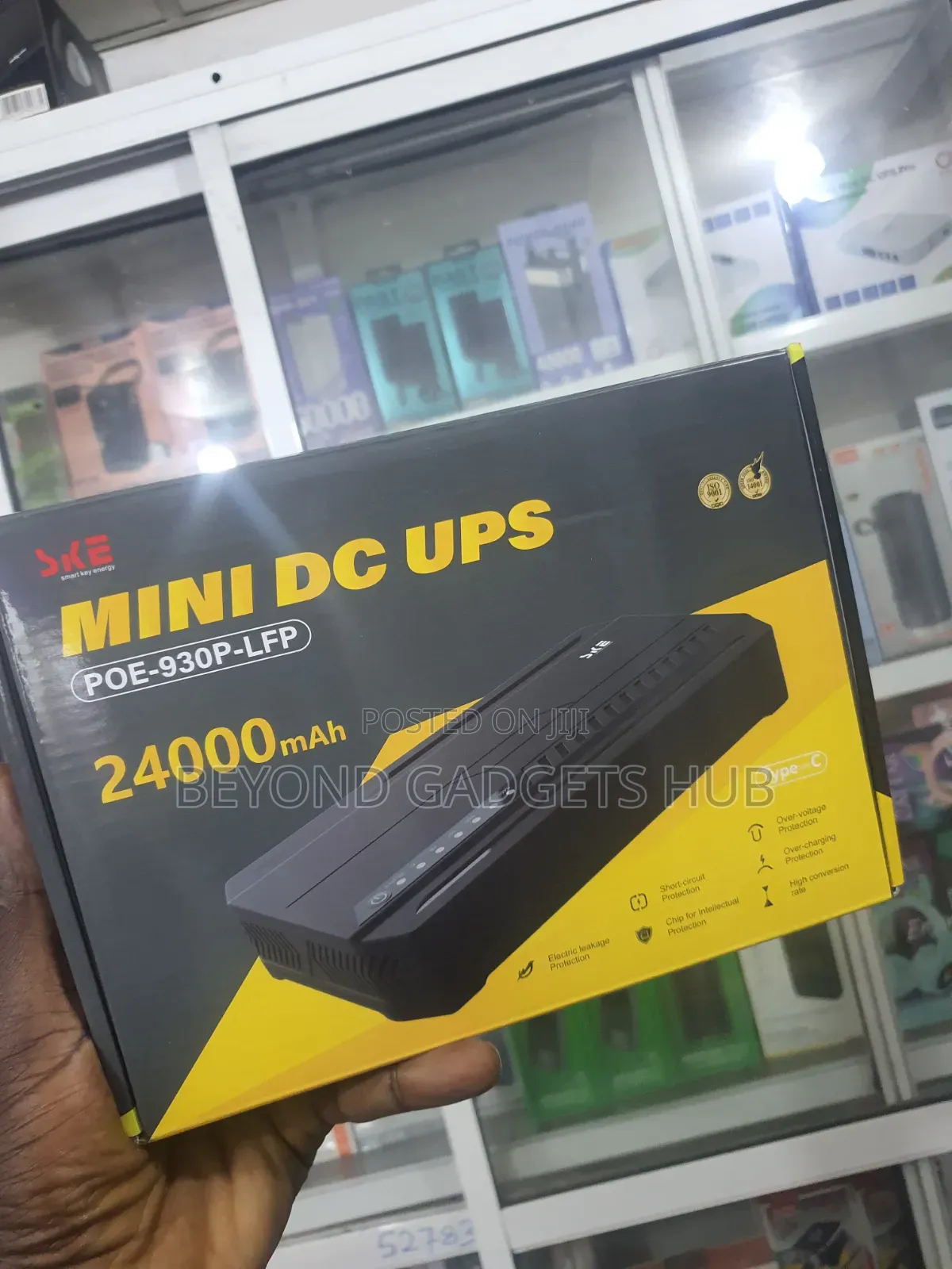 24,000 mAh Router Powerbank- SKE Mini DC UPS POE-930P-LFP