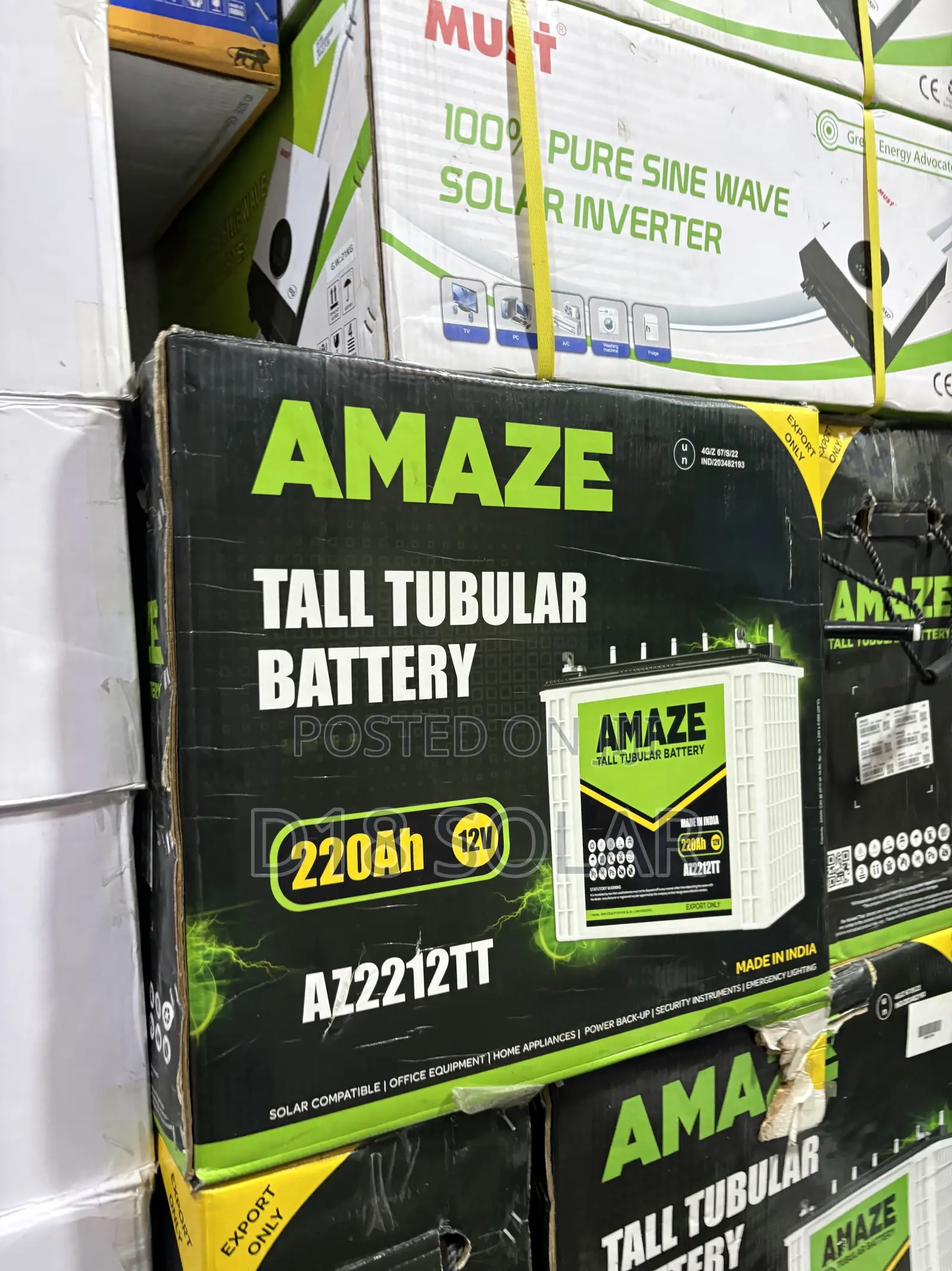 Amaze Battery 220ah 12v