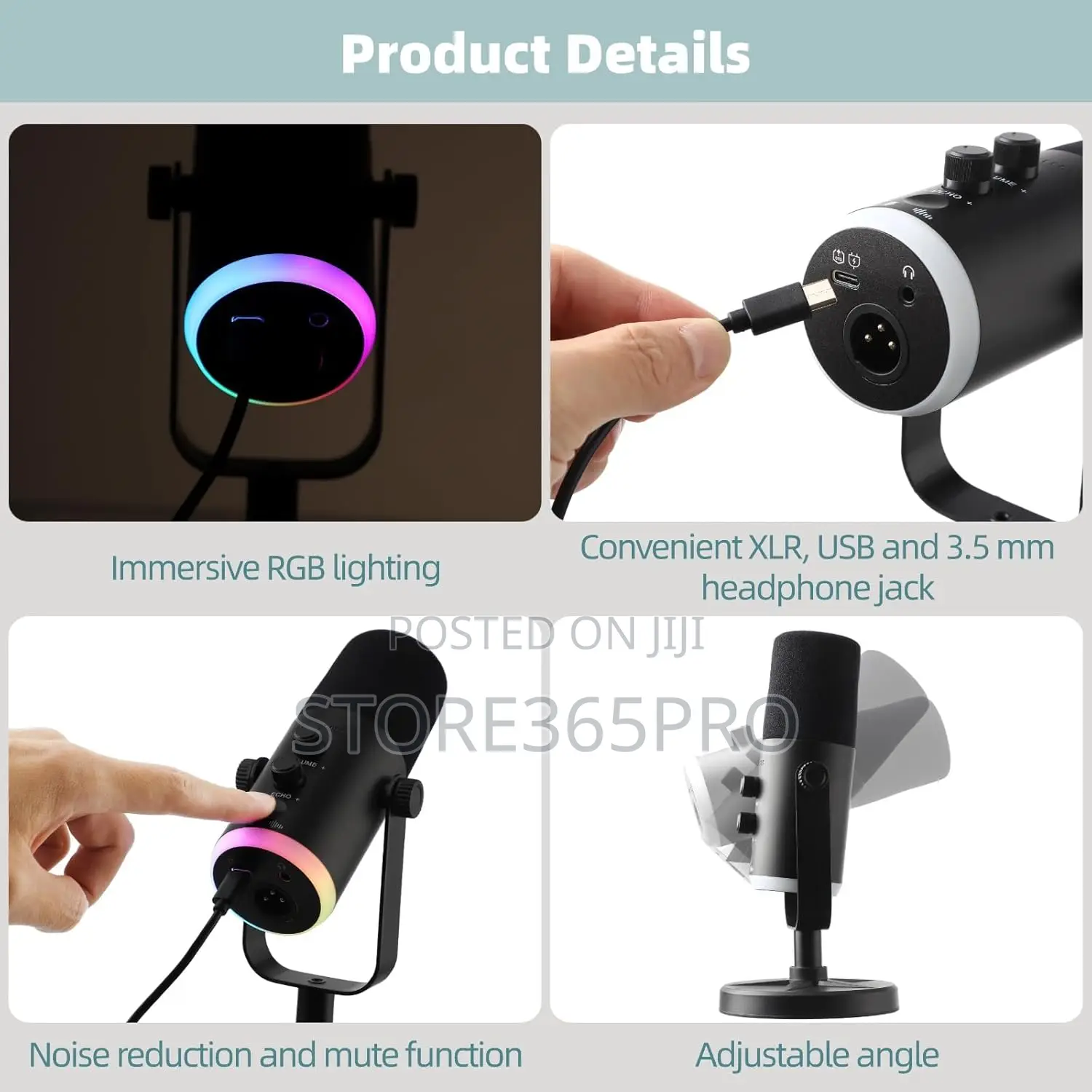 RGB AI Desktop Microphone