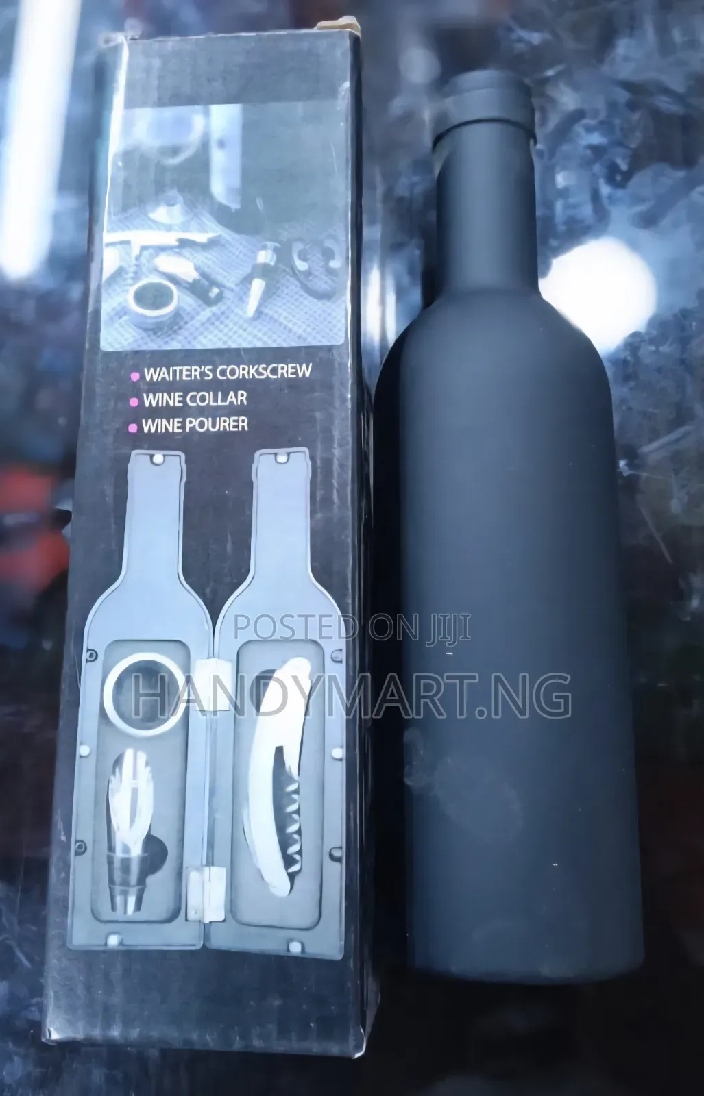 Bottle-Shaped Wine Accessory Tool Set,