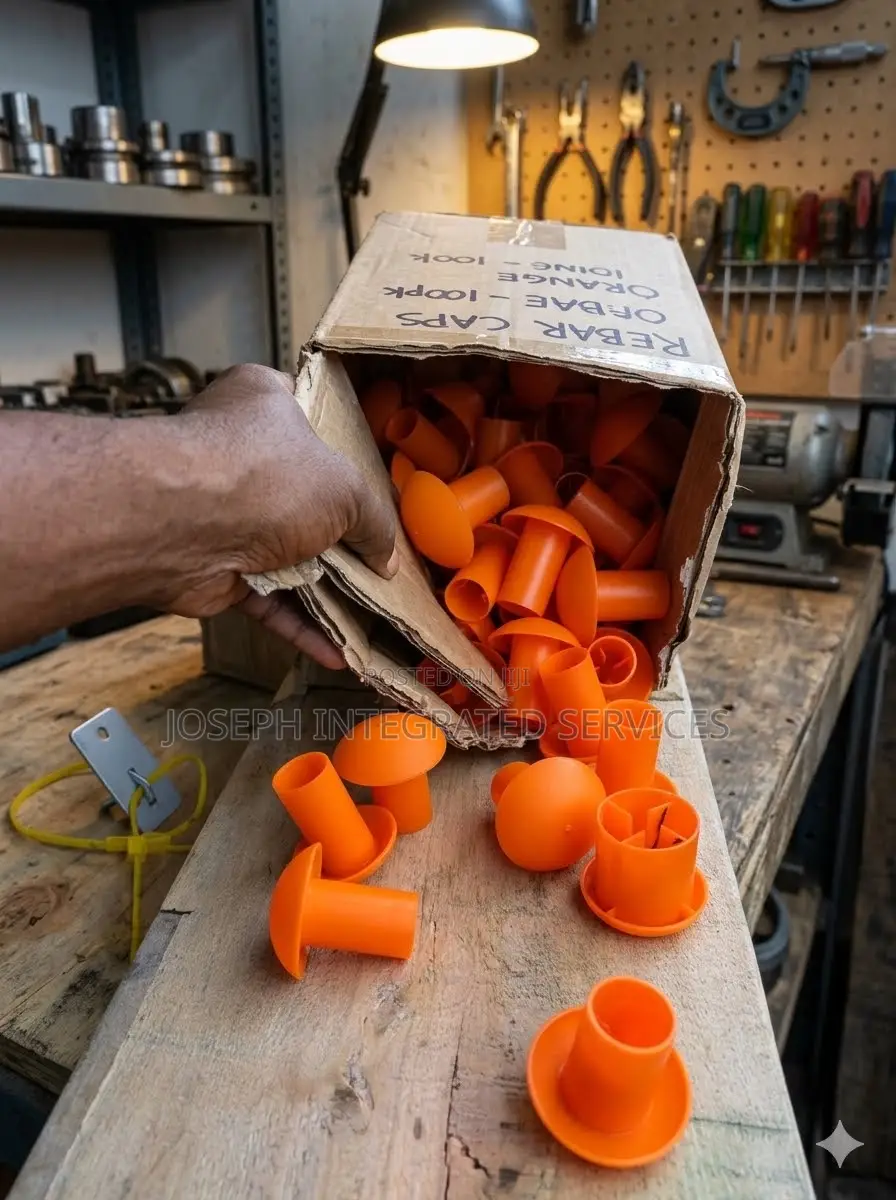 Orange Rebar Protection Caps (All Sizes Available)