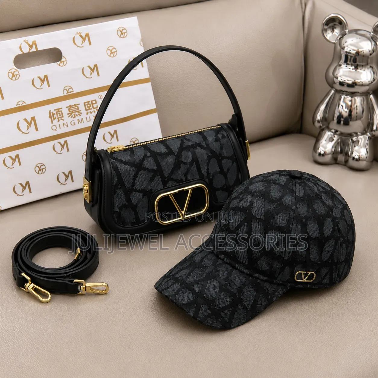 Leather Quality Bag With Face Cap for Classic Ladies Gift Your Woman