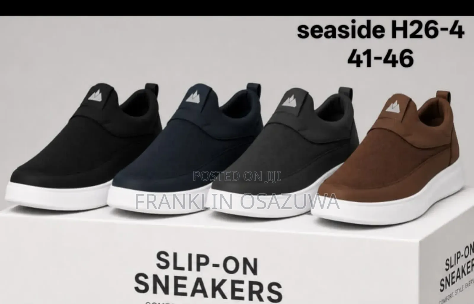 Men's Premium Slip-on Sneakers – Lightweight Casual Walking Shoes