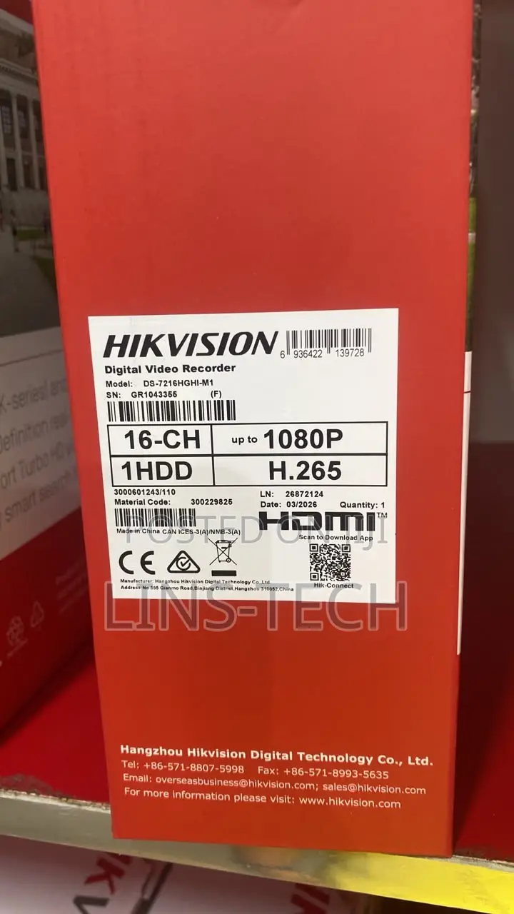 Hikvision DVR 16 Channels