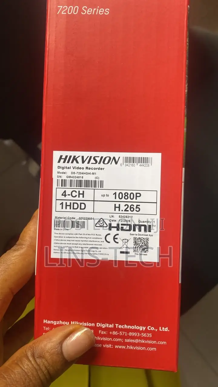 Hikvision DVR 4 Channels