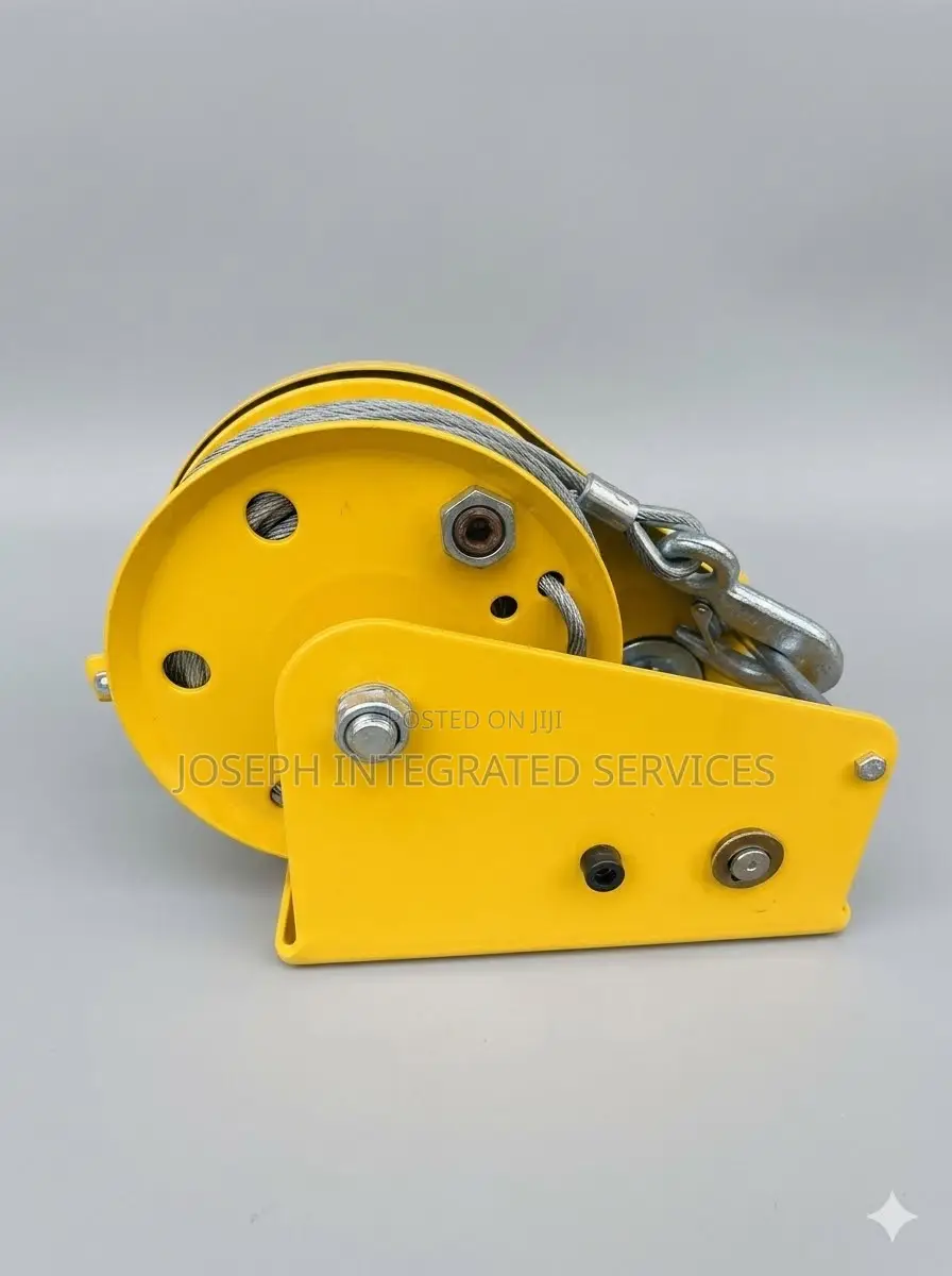 Manual Hand Winch Is Rated for a 2000 LBS Load Capacity