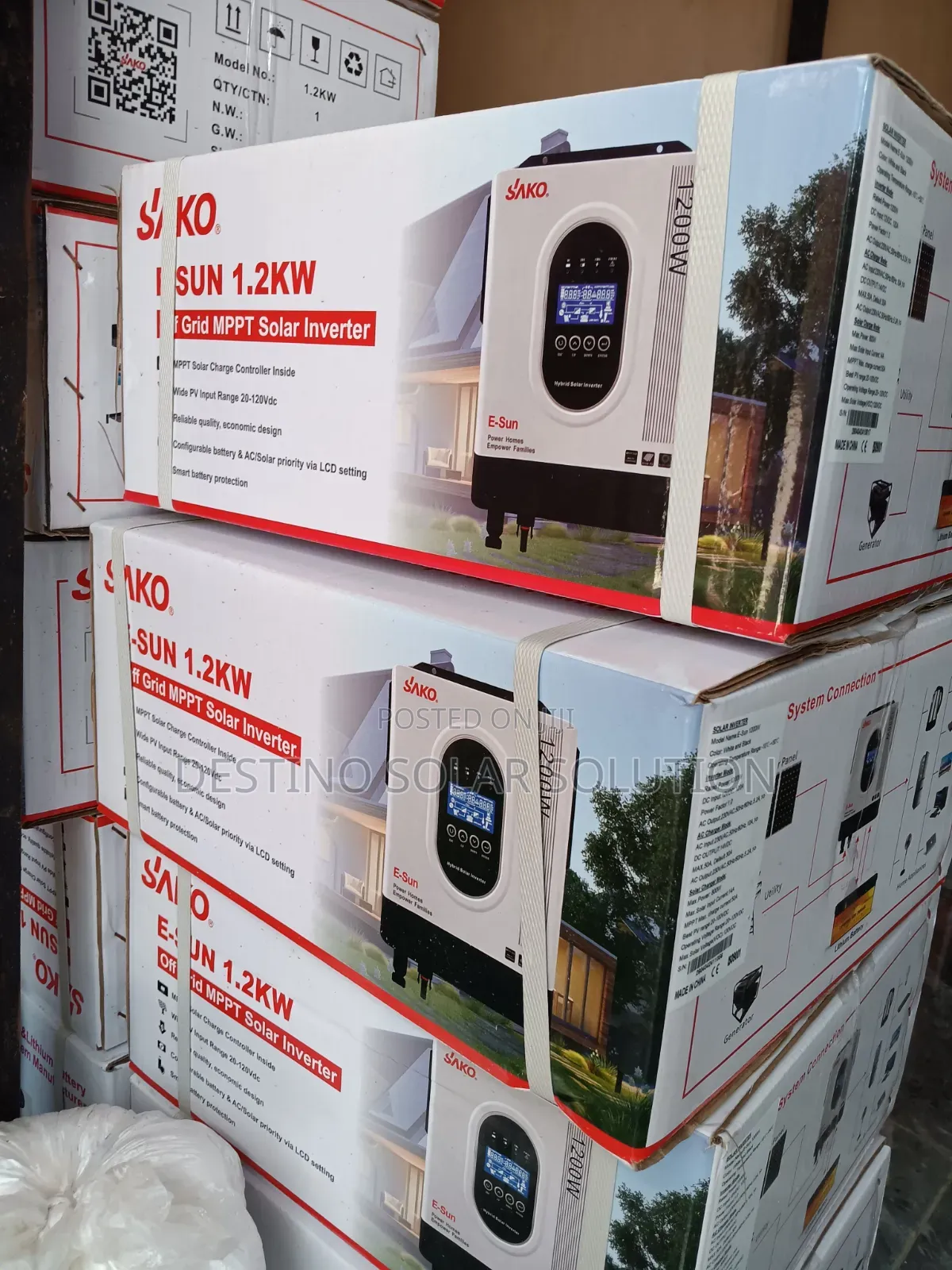 Sako 1.2kw 12v Solar Inverter Hybrid