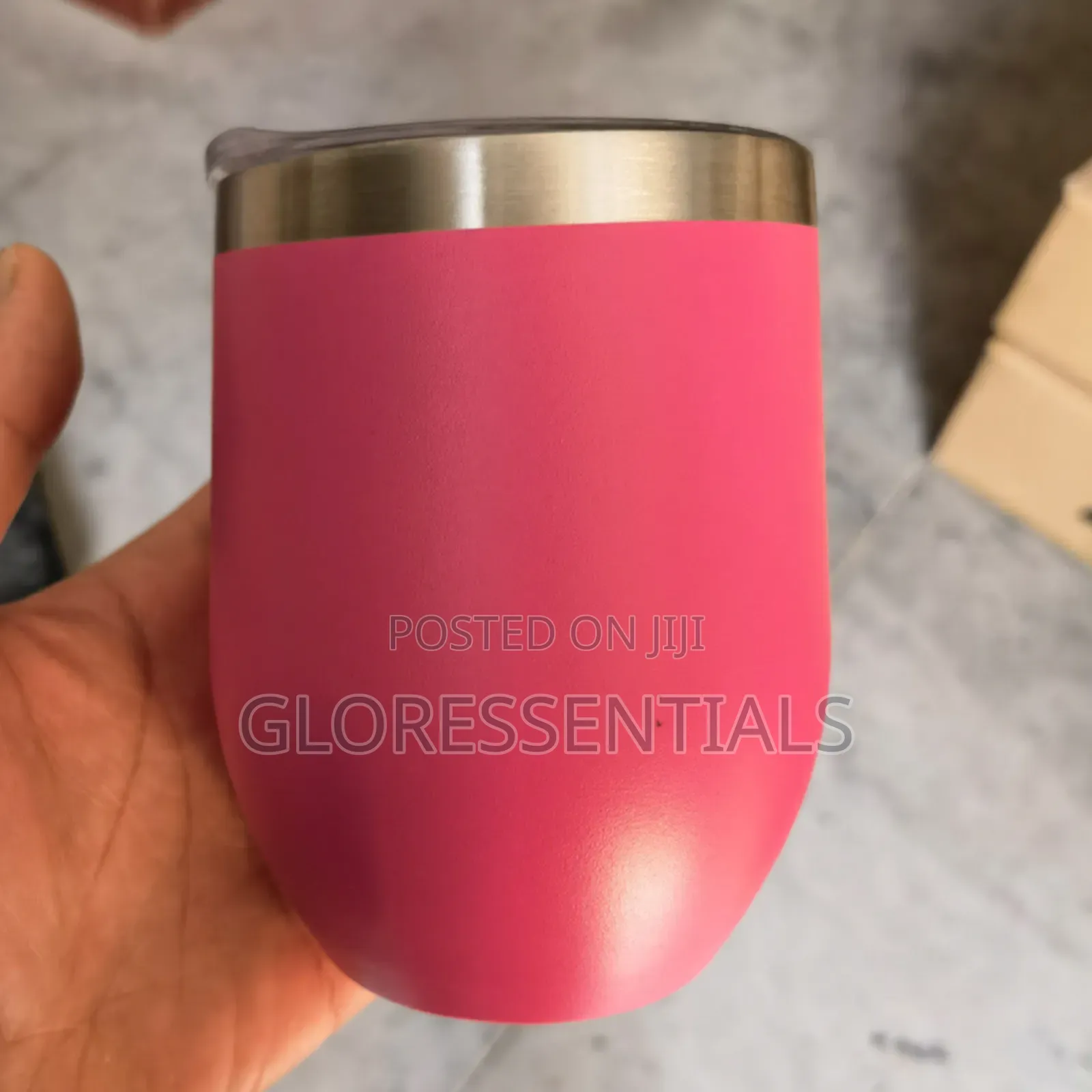 Double Wall Tumbler Egg Shaped Coffee Mug Stainless Cup Souvenir