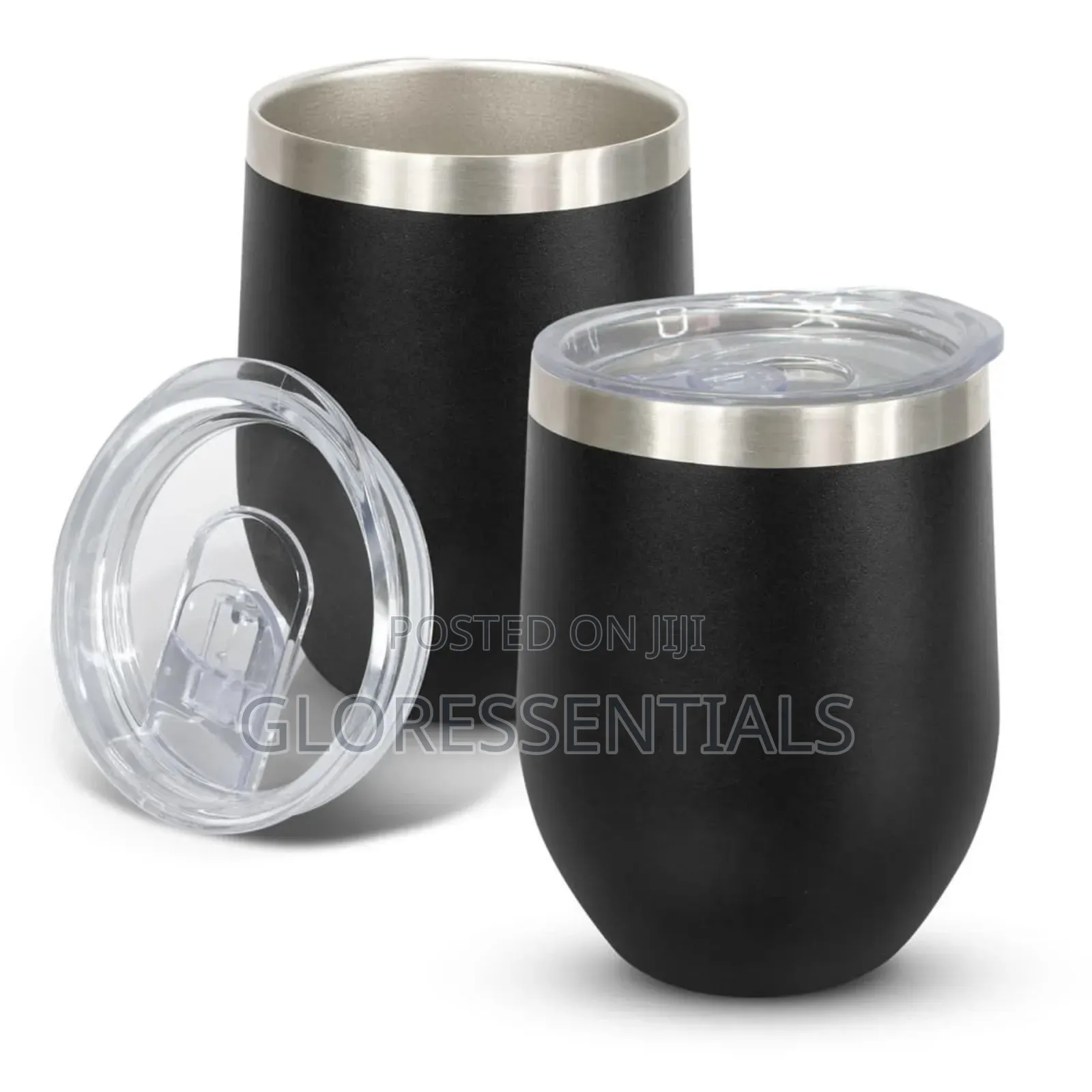 Double Wall Tumbler Egg Shaped Coffee Mug Stainless Cup Souvenir