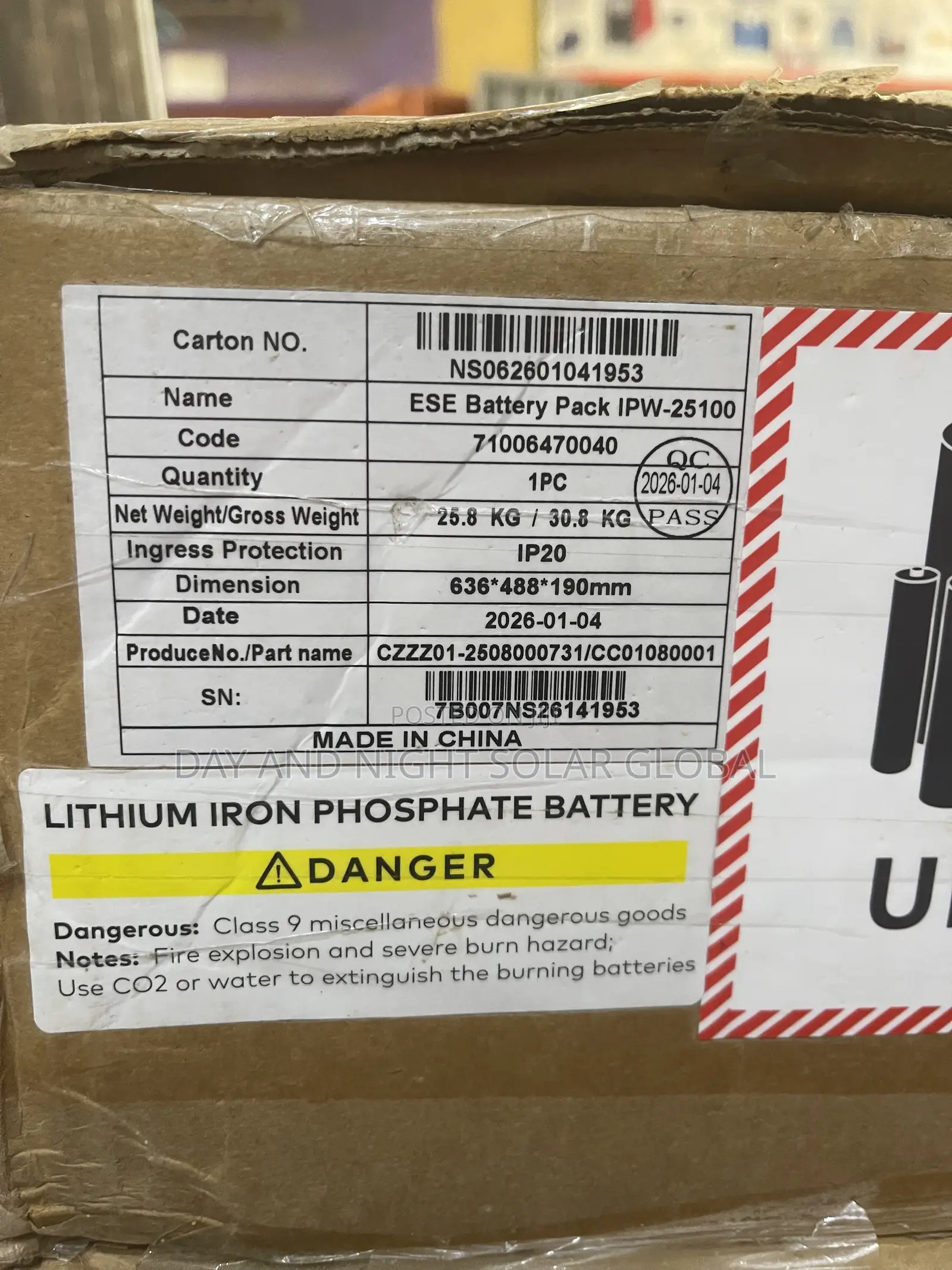 2.5kwh (100Ahs) 24v Itel Ion Lithium Battery