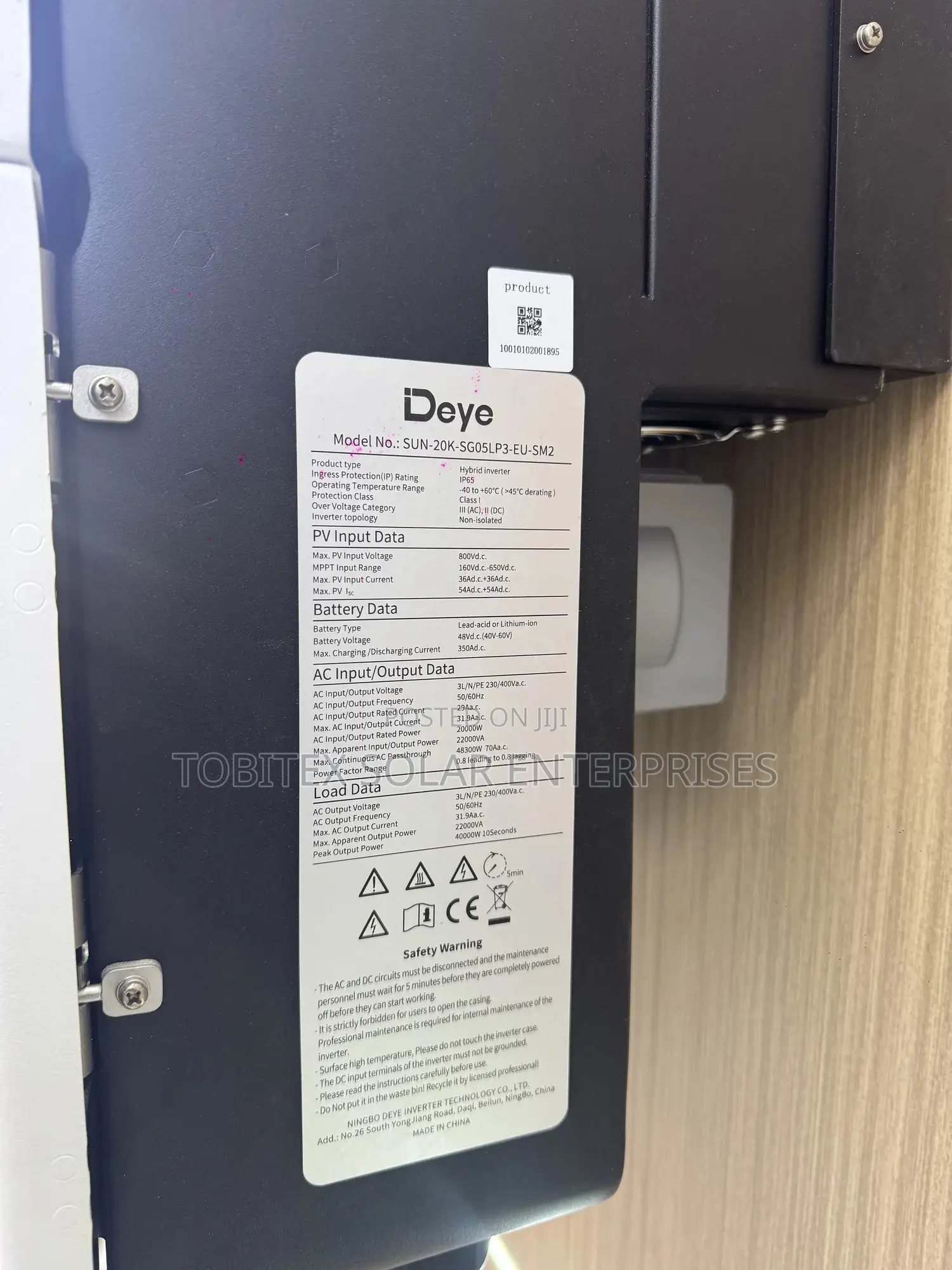 20kva Deye Inverter Solar
