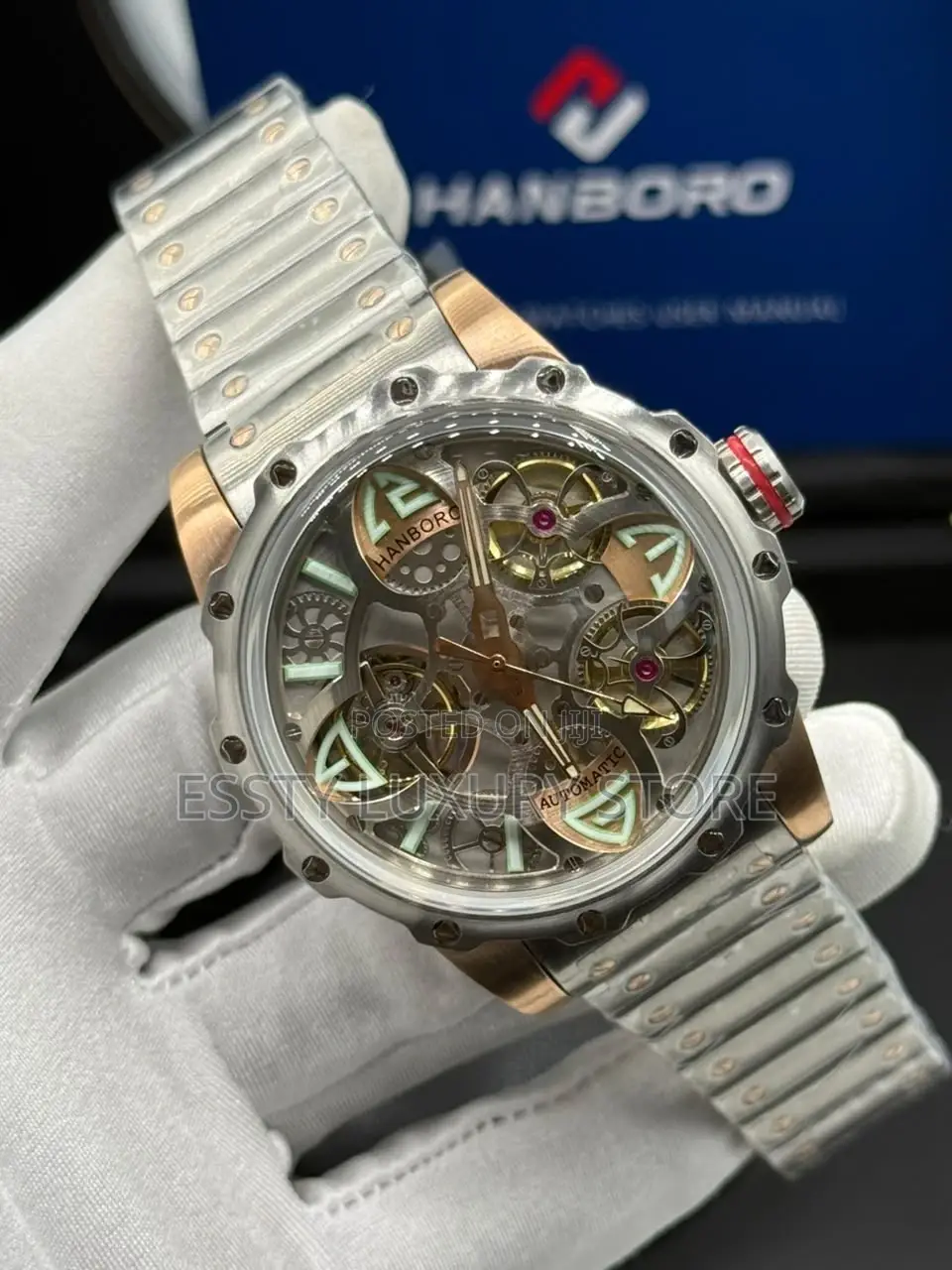 High Quality Hanboro Automatic Chain Wristwatch