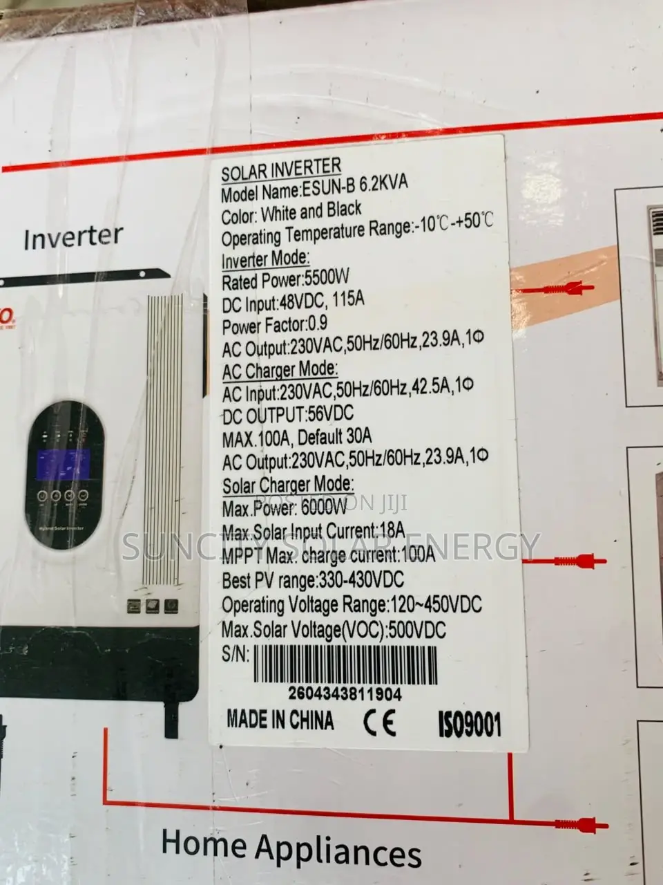 SAKO HYBRID INVERTERs 6.2kva/48v High Voltage Systems