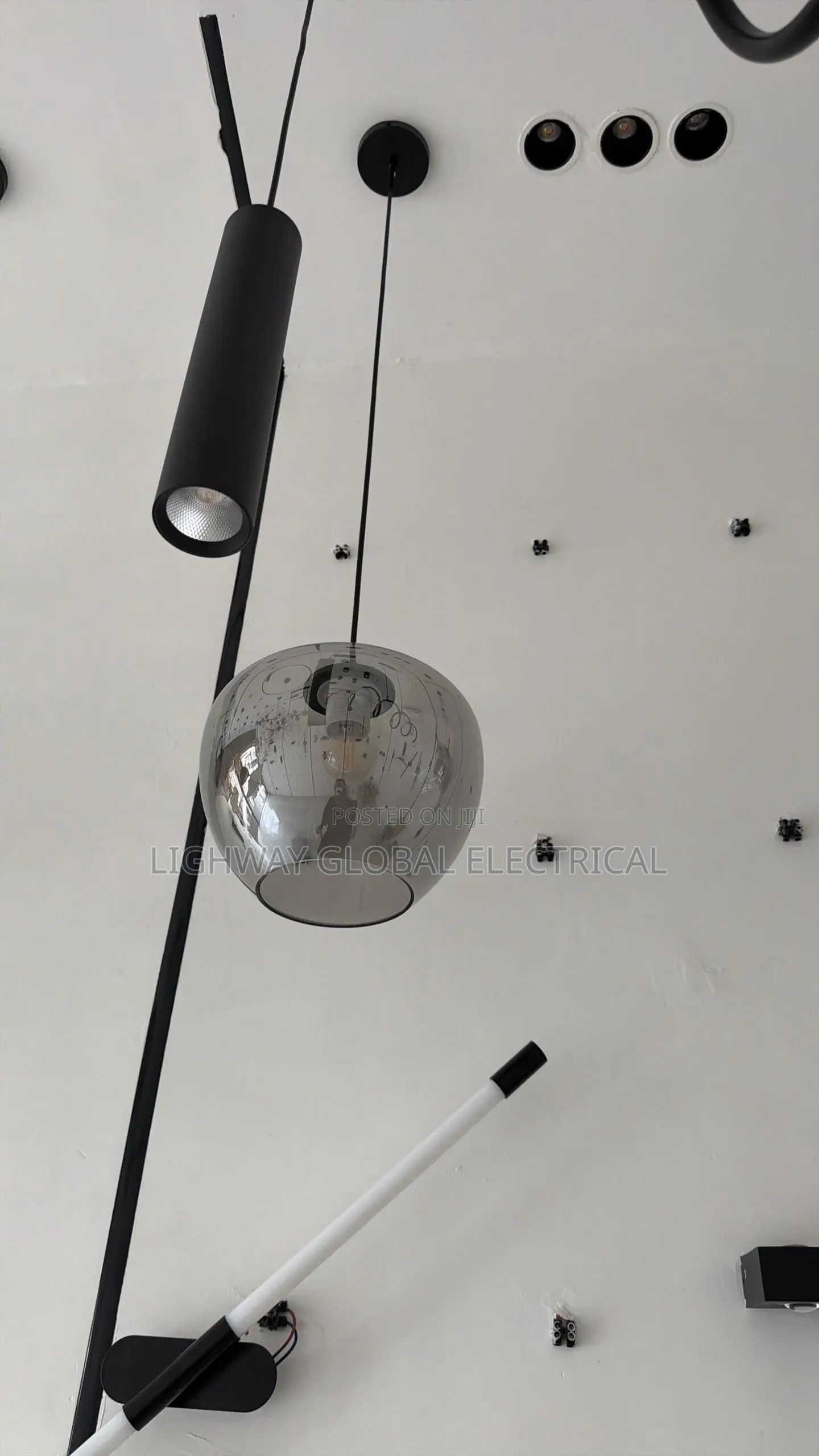 Smoky Nordic Glass Pendant Dropping Light