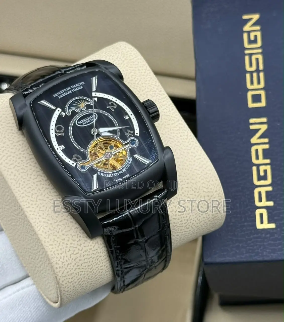 Parmigiana Quality Luxury Men Genuine Leather Wristwatch