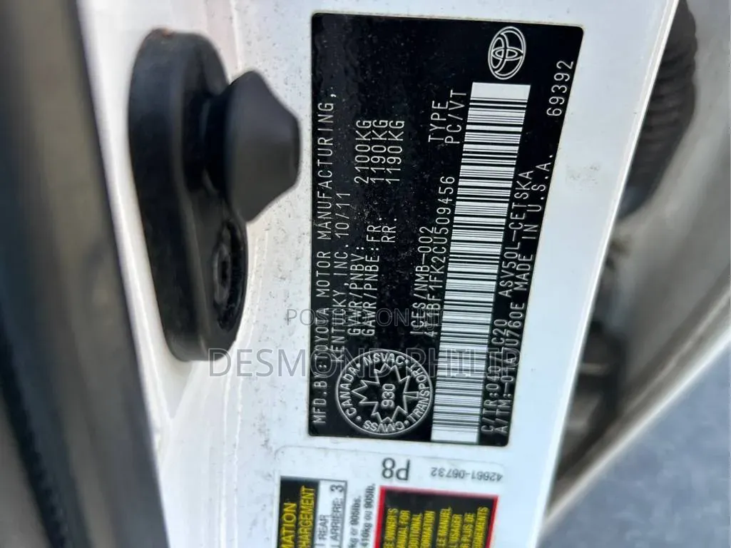 Toyota Camry 2013 White