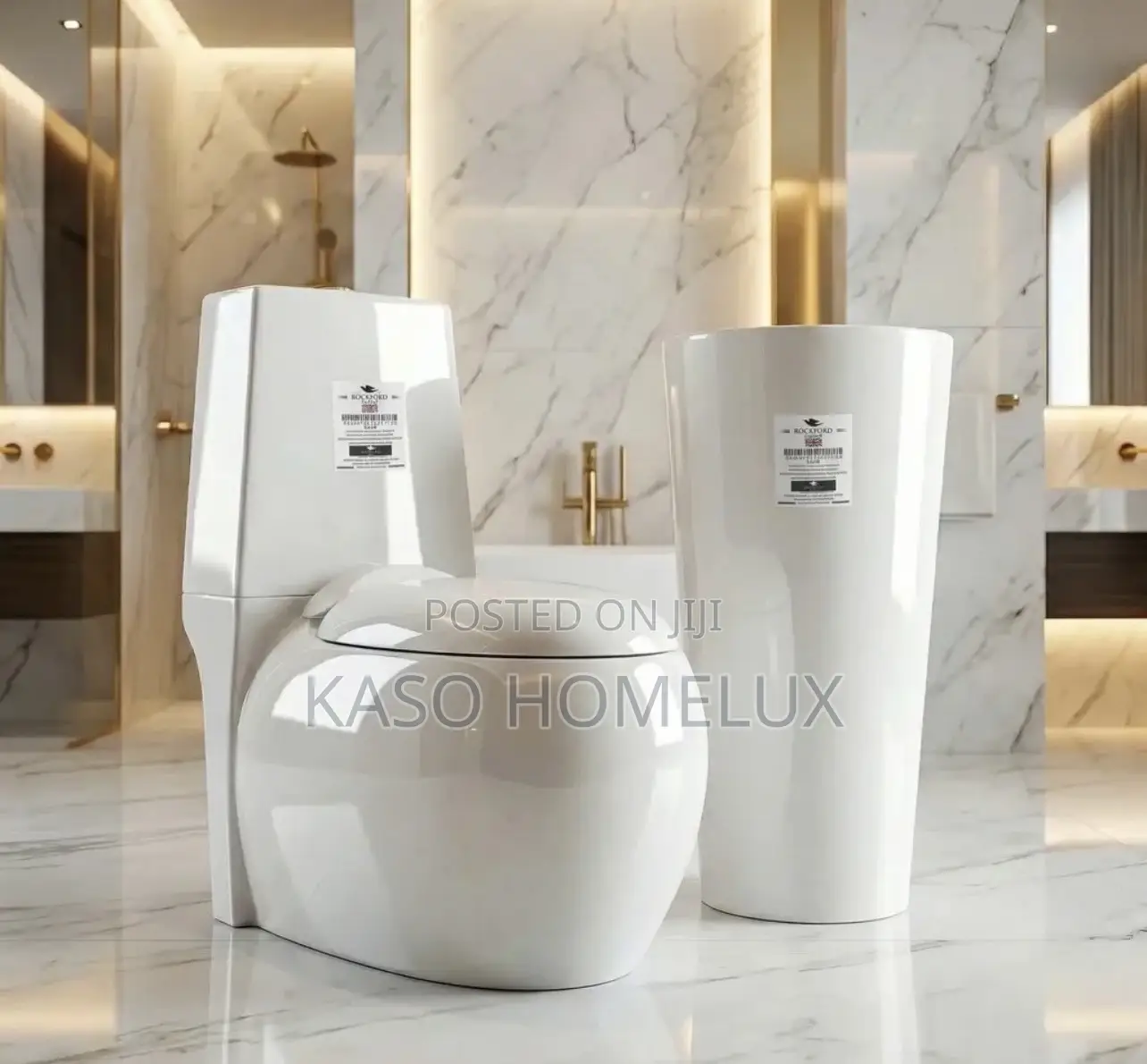 Complete Set Executive Egg Shaped Water Closet