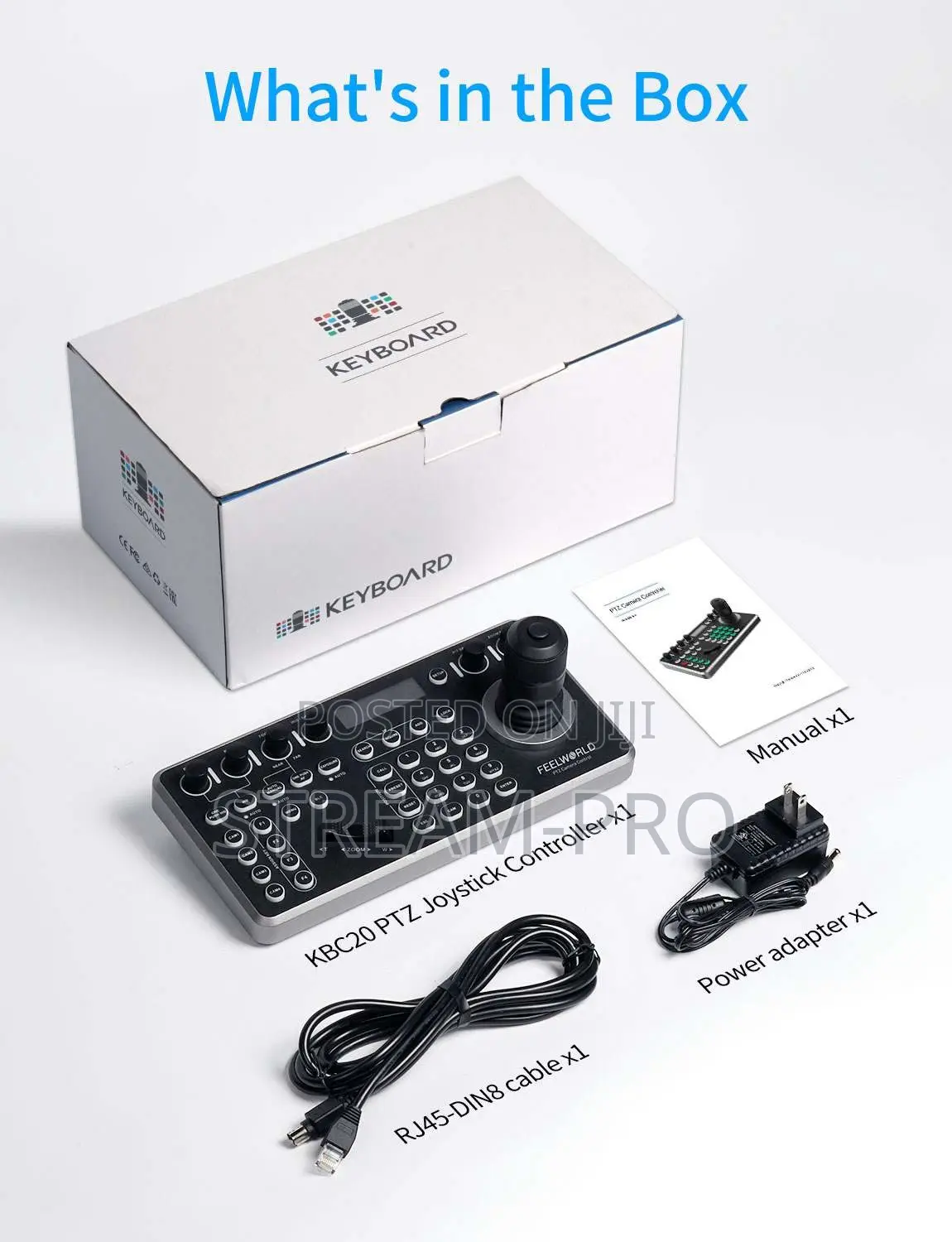 FEELWORLD KBC20 PTZ Camera Controller Joystick Keyboard Control