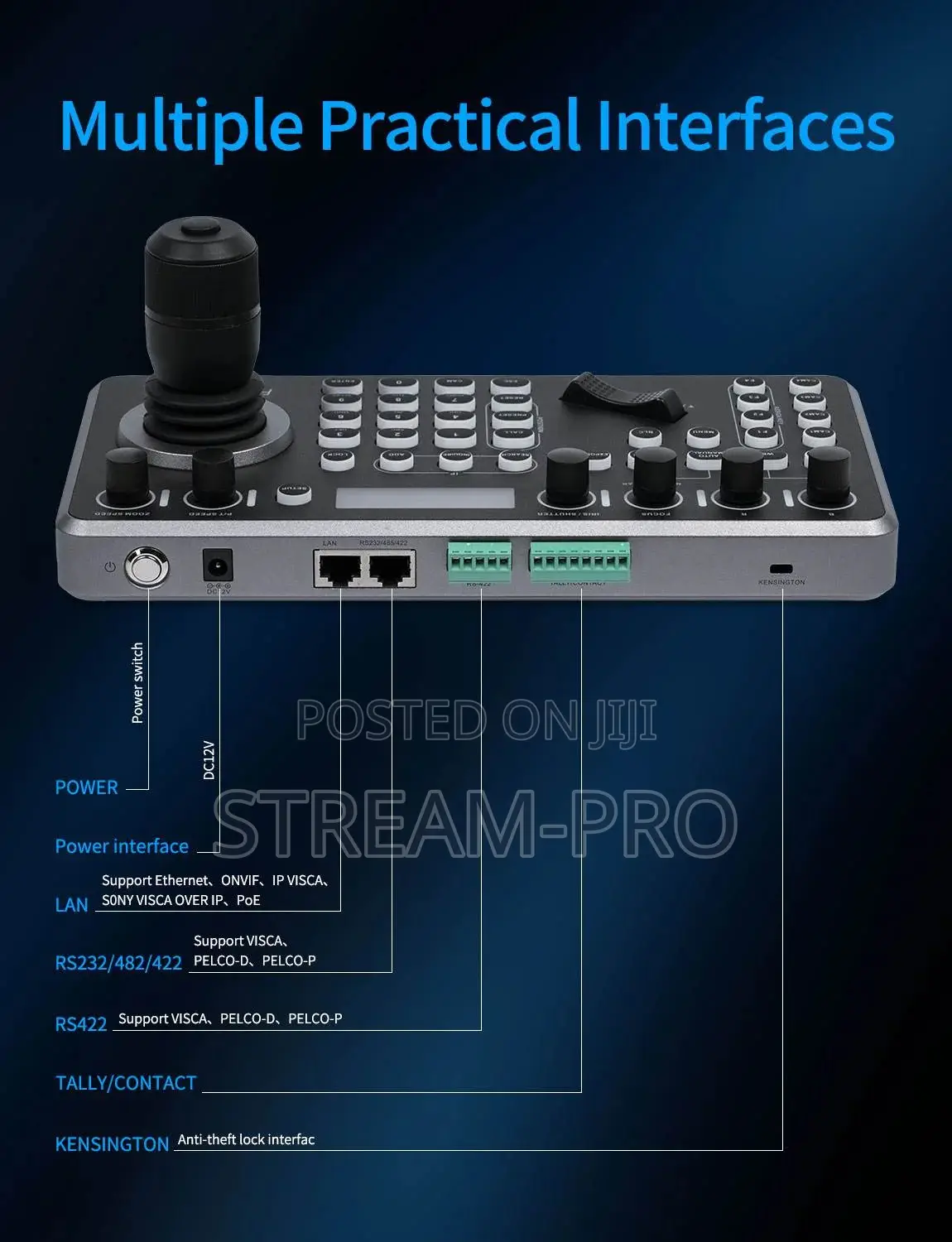 FEELWORLD KBC20 PTZ Camera Controller Joystick Keyboard Control
