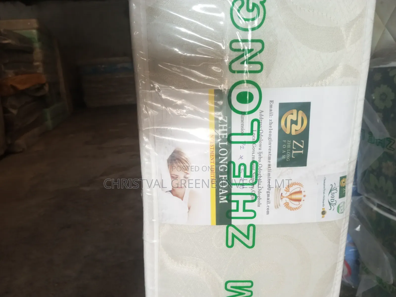 6x6x10 Inches Zhe Long (Champion, Semi Orthopedic)