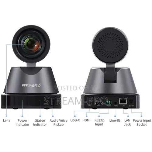 FeelWorld 4K12X UHD HDMI/USB PTZ Camera With 12x Optical Zoom
