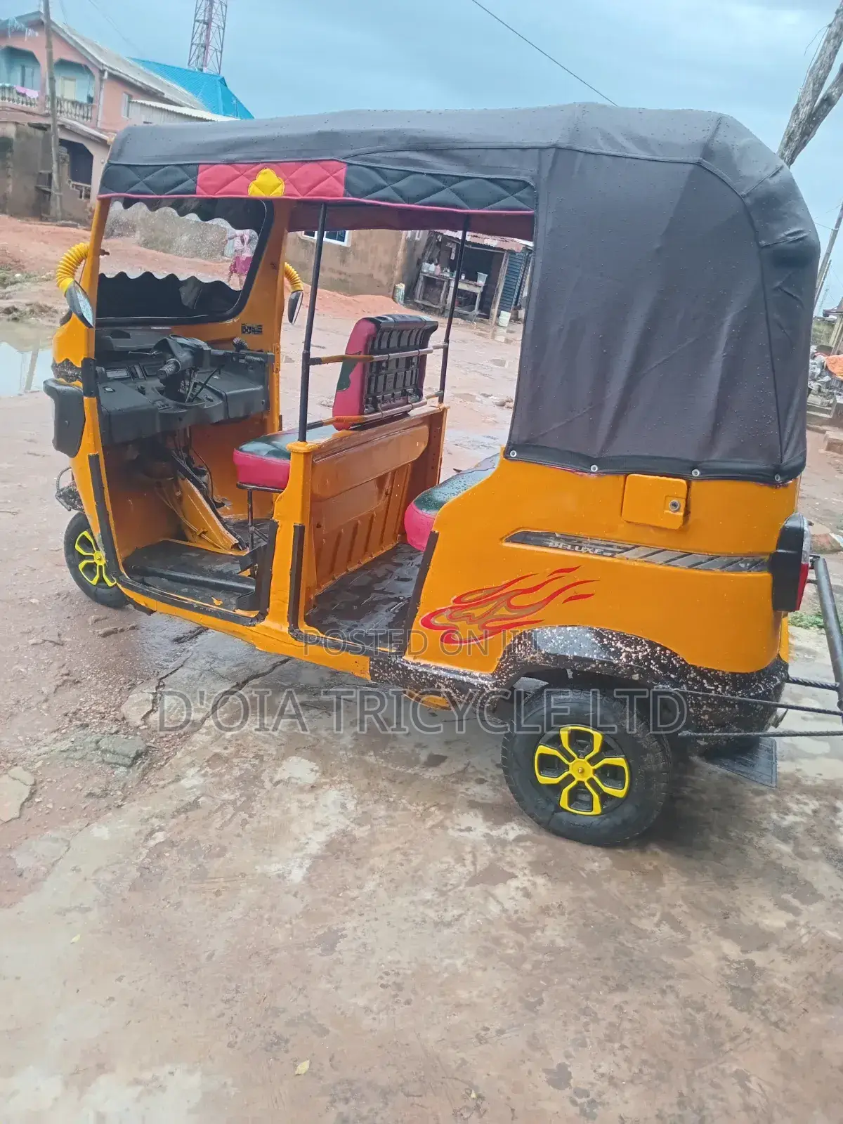 TVS King Deluxe Plus iTouch Start 2024 Yellow