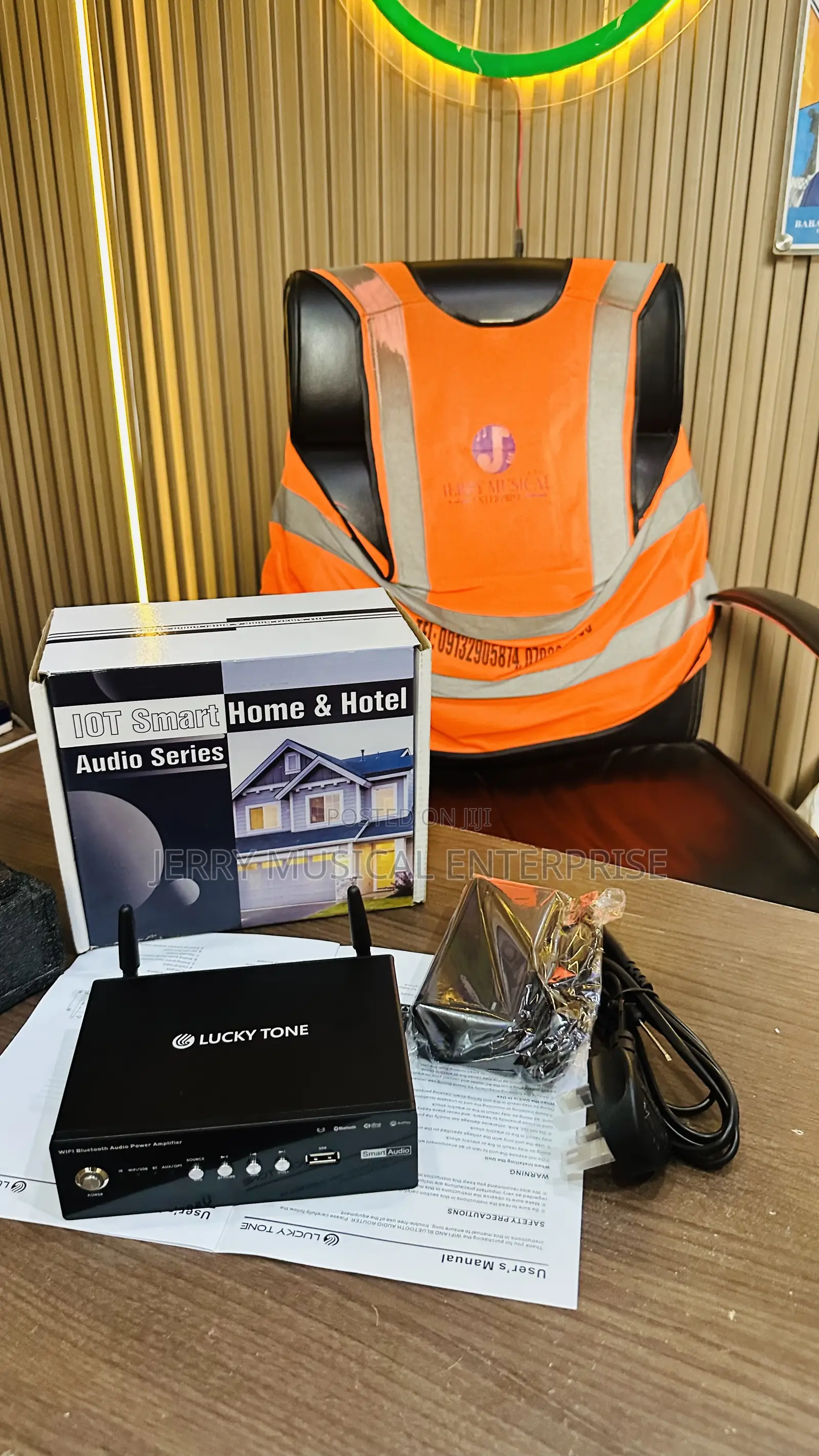Lucky Tone Wireless Streaming Amplifier With Wi-Fi and Bluetooth
