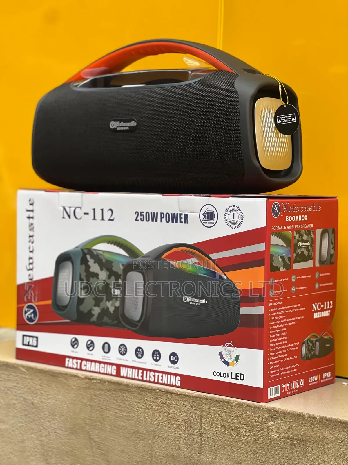 Newcastle NC-112 Mega Bass Rechargeable Bluetooth Speaker