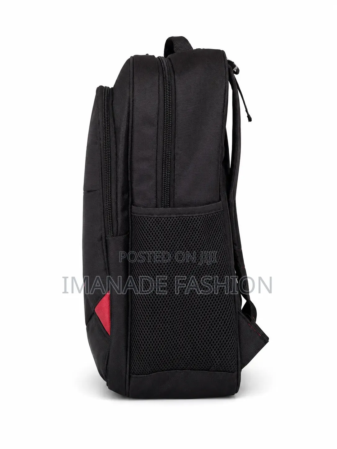SWISS POLO Premium Laptop Backpack – Black With Red Accent