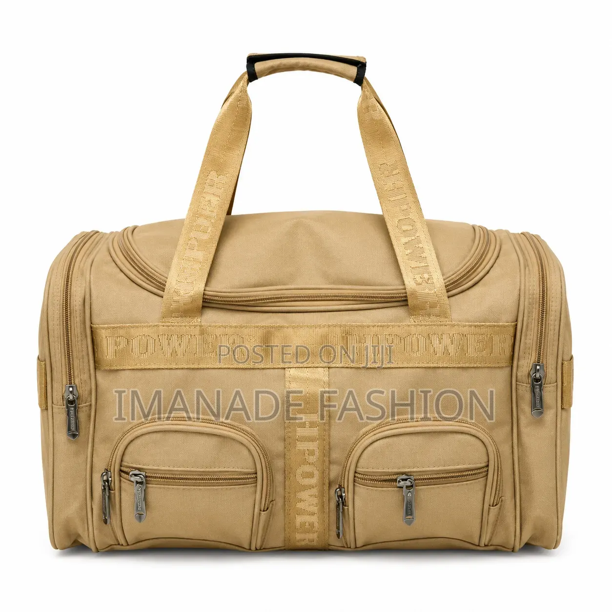 HPpower Premium Travel Duffel Bag – Khaki
