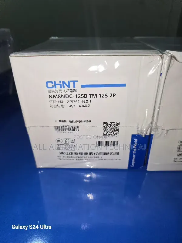 Chint DC McCb | Nm8ndc-125b TM 125A 2p | Circuit Breaker