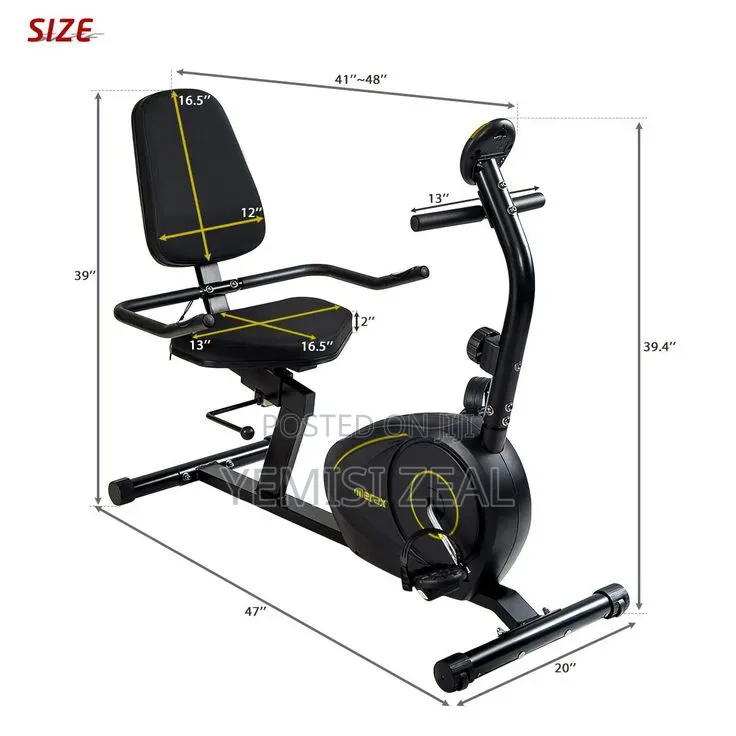 Supermax-Pro Recumbent Exercise Bike With 150kg User Weight