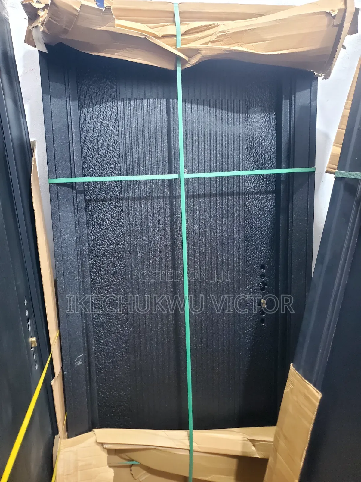 3ft Obsidian Groove Steel Door