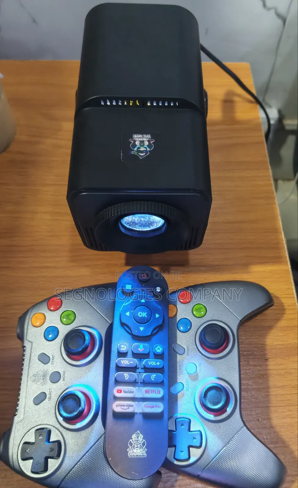 HCS350 PRO+ 2-in-1 Smart Game Projector With Game Controllers