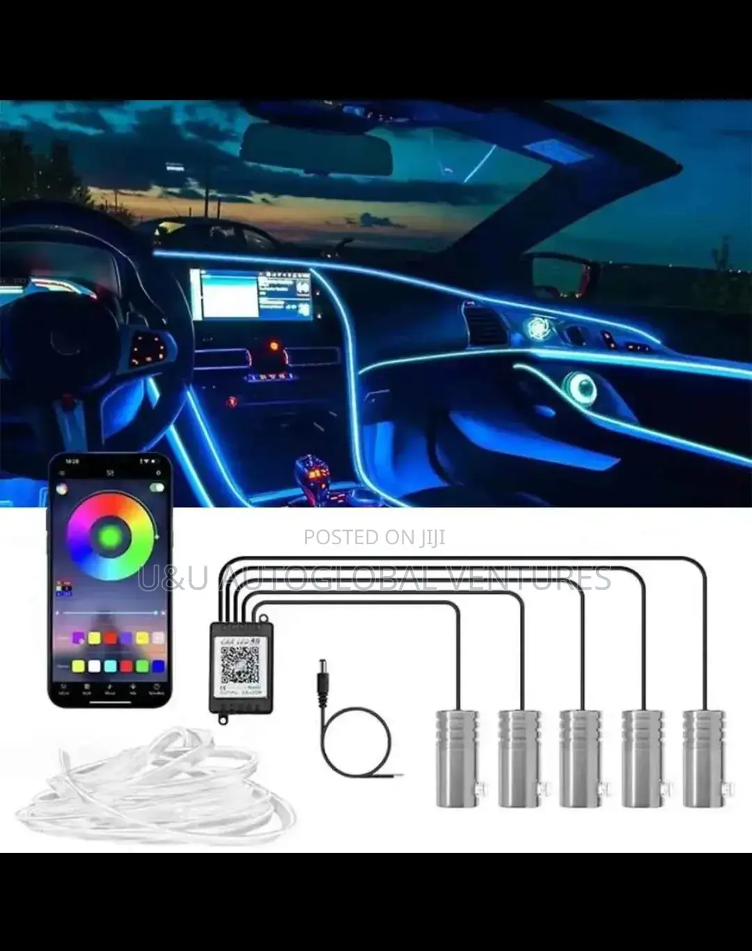 5in1 Car Interior Ambient Light