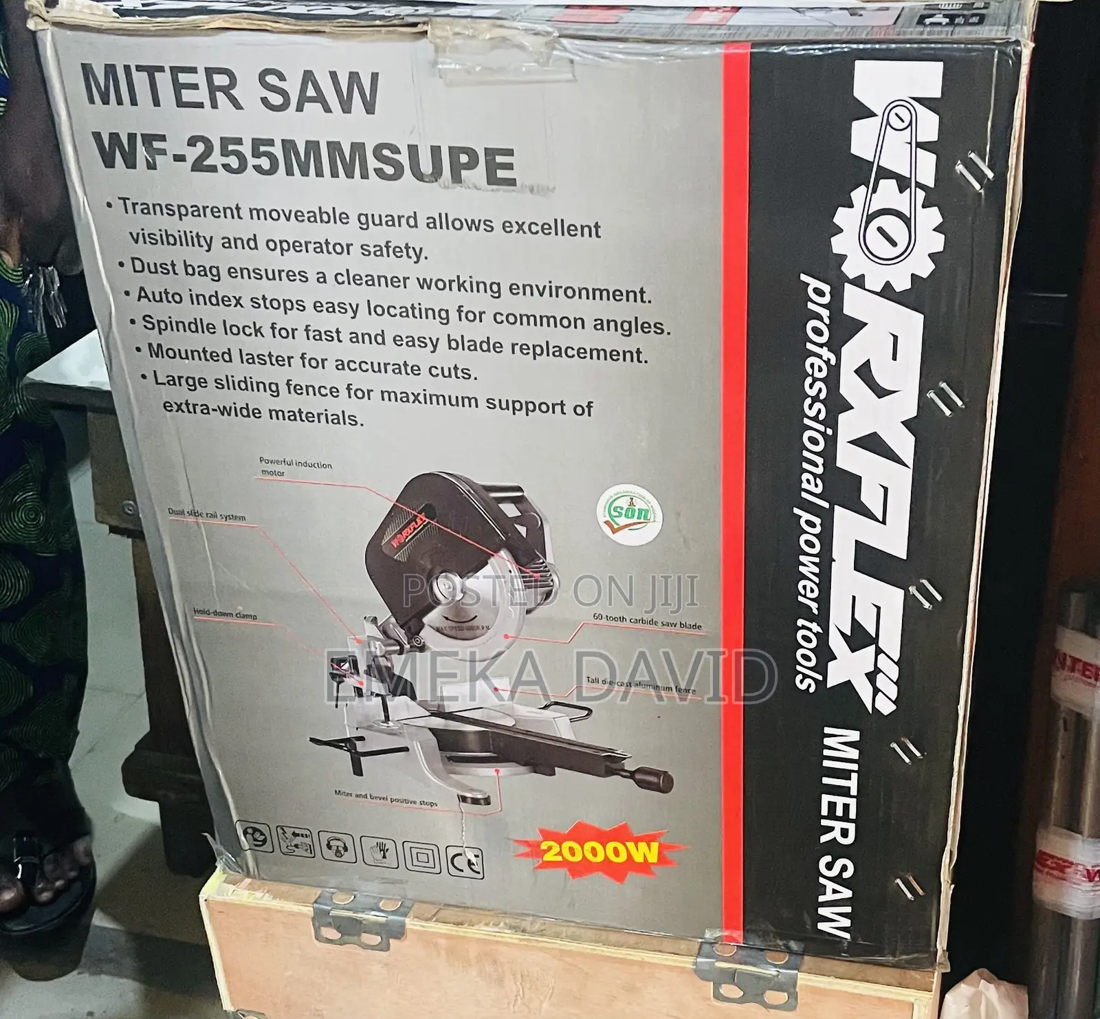 Worflex Brand 2000W Professional Power Tool Miter Saw.