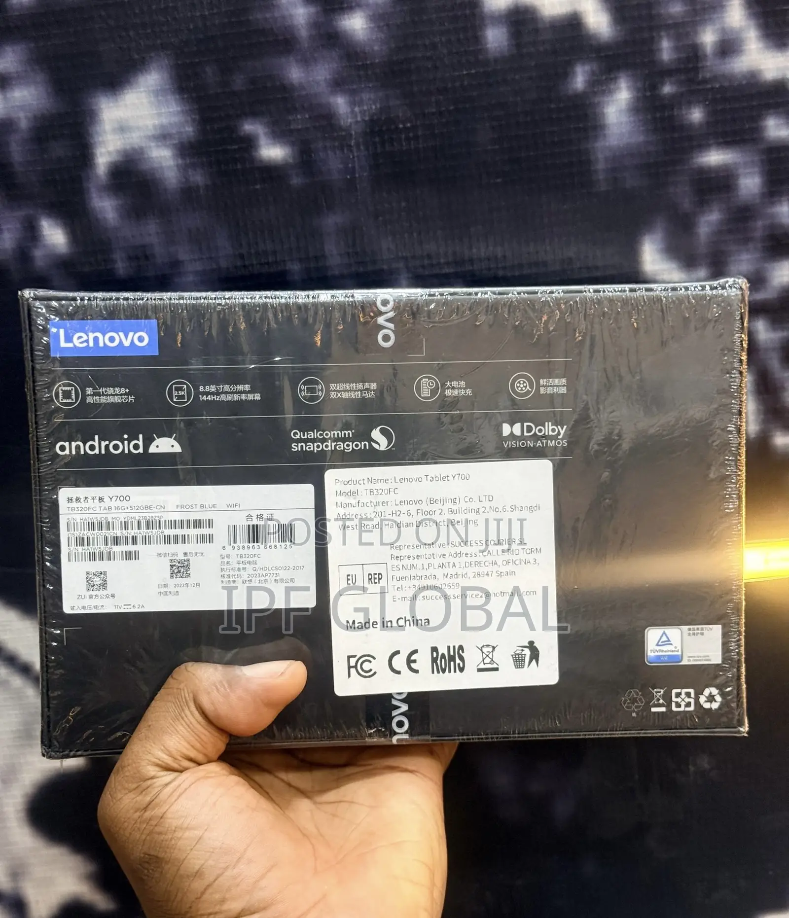 New Lenovo Legion Y700 (2023) 512 GB Black