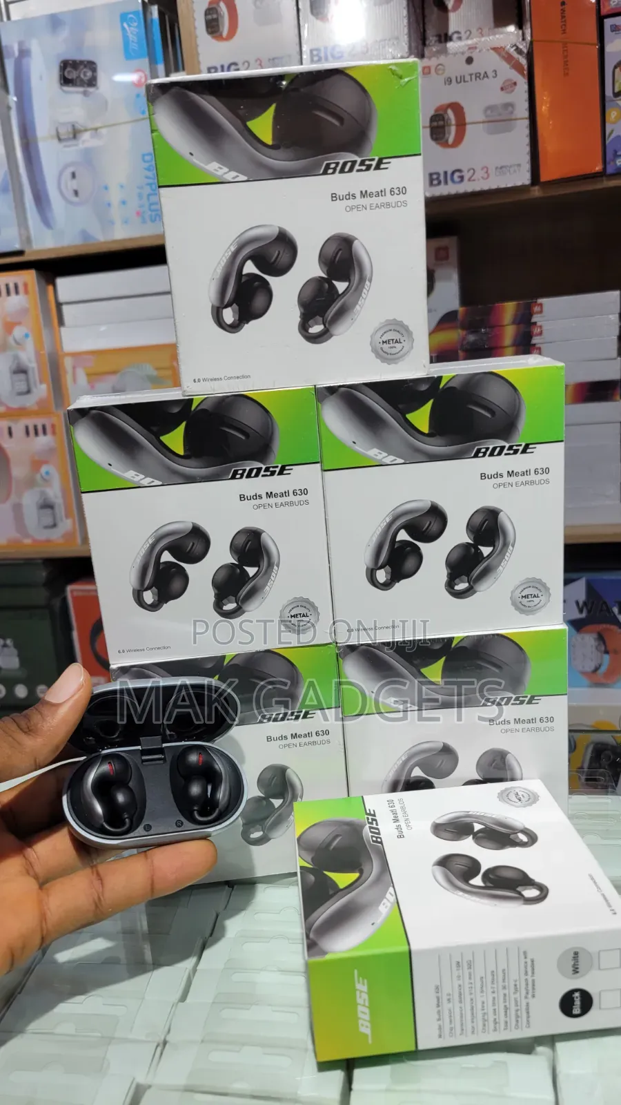 Bose Buds Meatl 630 Open Earbuds Noise-Cancelling Black Color