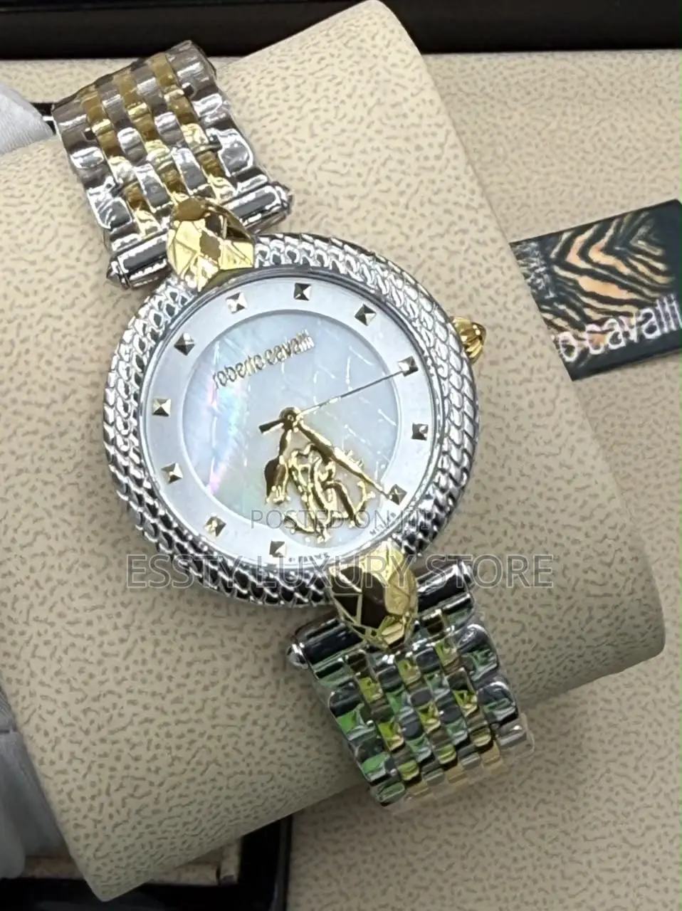 Robert Cavalli Quality Luxury Female Stainless Steel Wristwatch