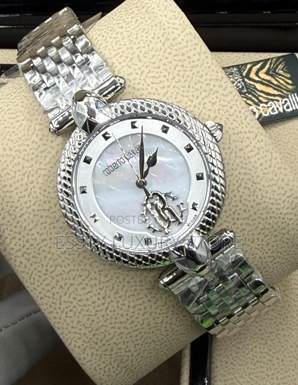 Robert Cavalli Quality Luxury Female Stainless Steel Wristwatch