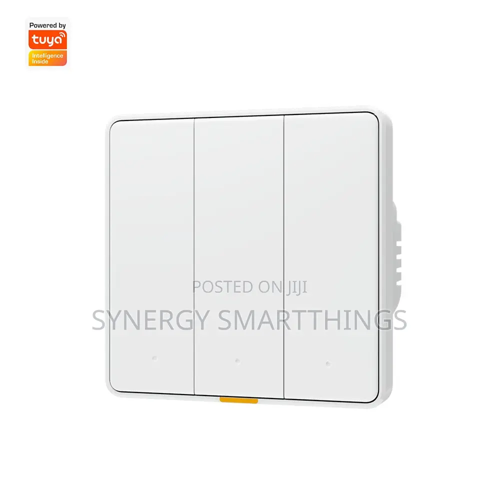 C-Smart Zigbee 3 Gang Button Switch With Alexa- Google Assistant White