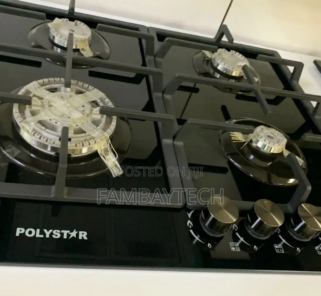 Stylish Polystar 4 Burner Gas Cooker