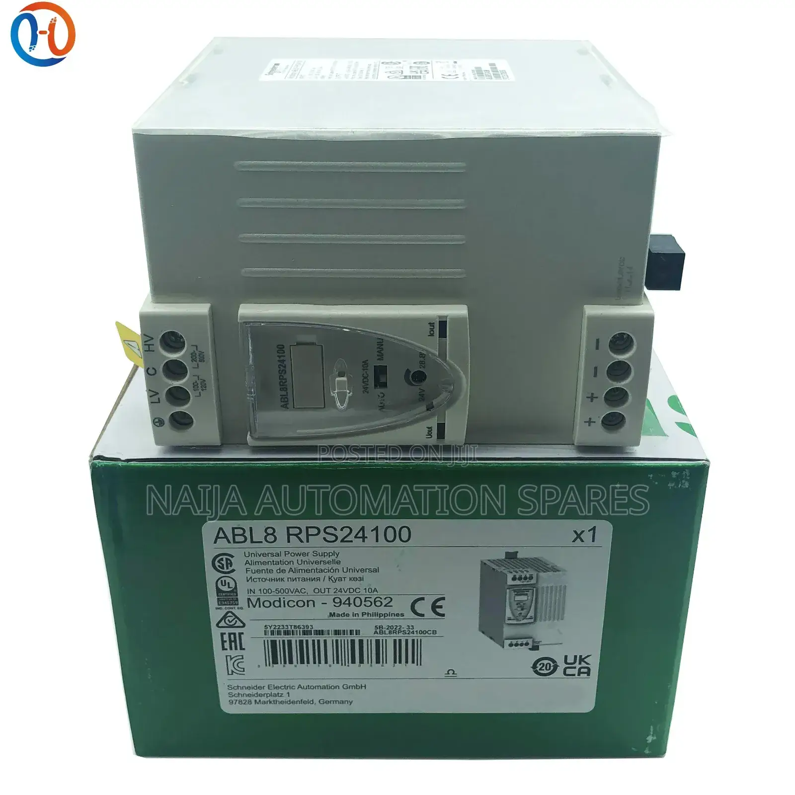ABL8RPS24100 |Schneider Regulated SMPS-1 or 2-Ph-100 500v-24vdc-10a