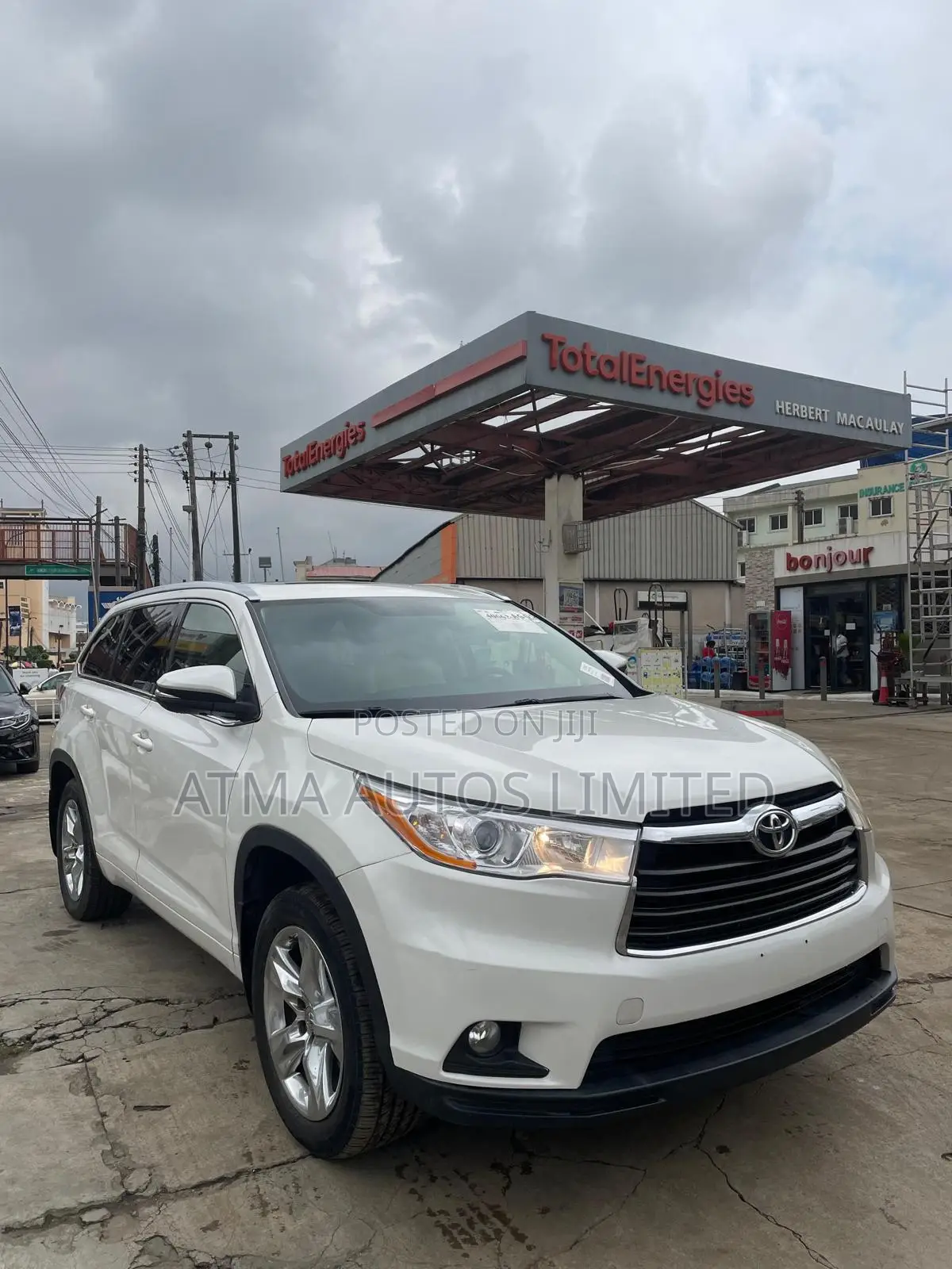 Toyota Highlander Limited 4dr SUV AWD (3.5L 6cyl 6A) 2015 White