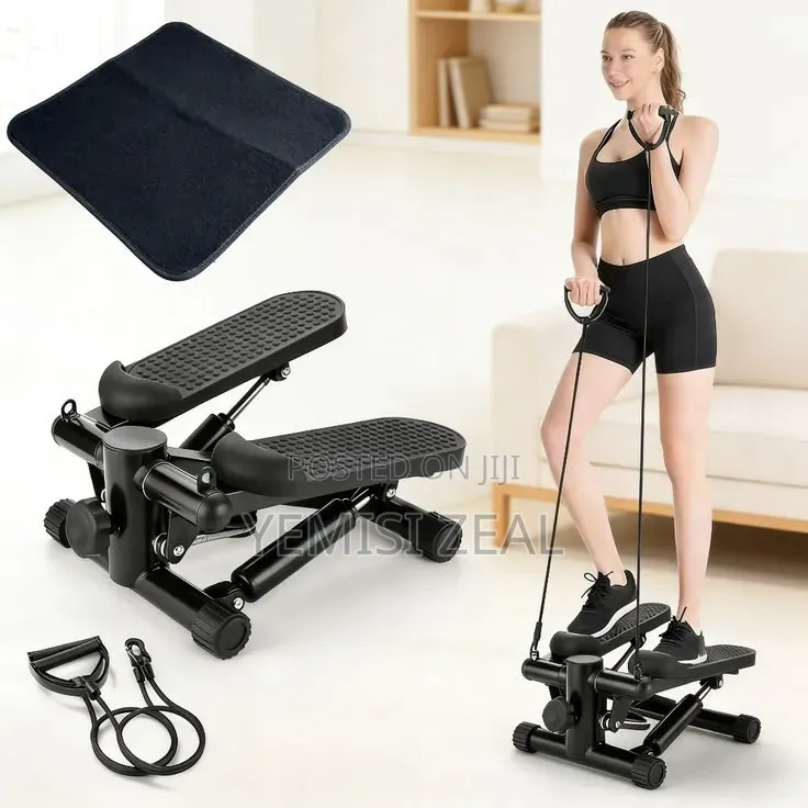 Cardio Stepper With Free Mat and Resistance Pull Up Rope