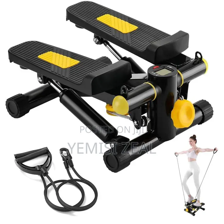 Authentic Mini Stepper Machine With Colorful Display and Pull Up Rope