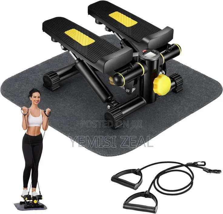 Authentic Mini Stepper Machine With Colorful Display and Pull Up Rope