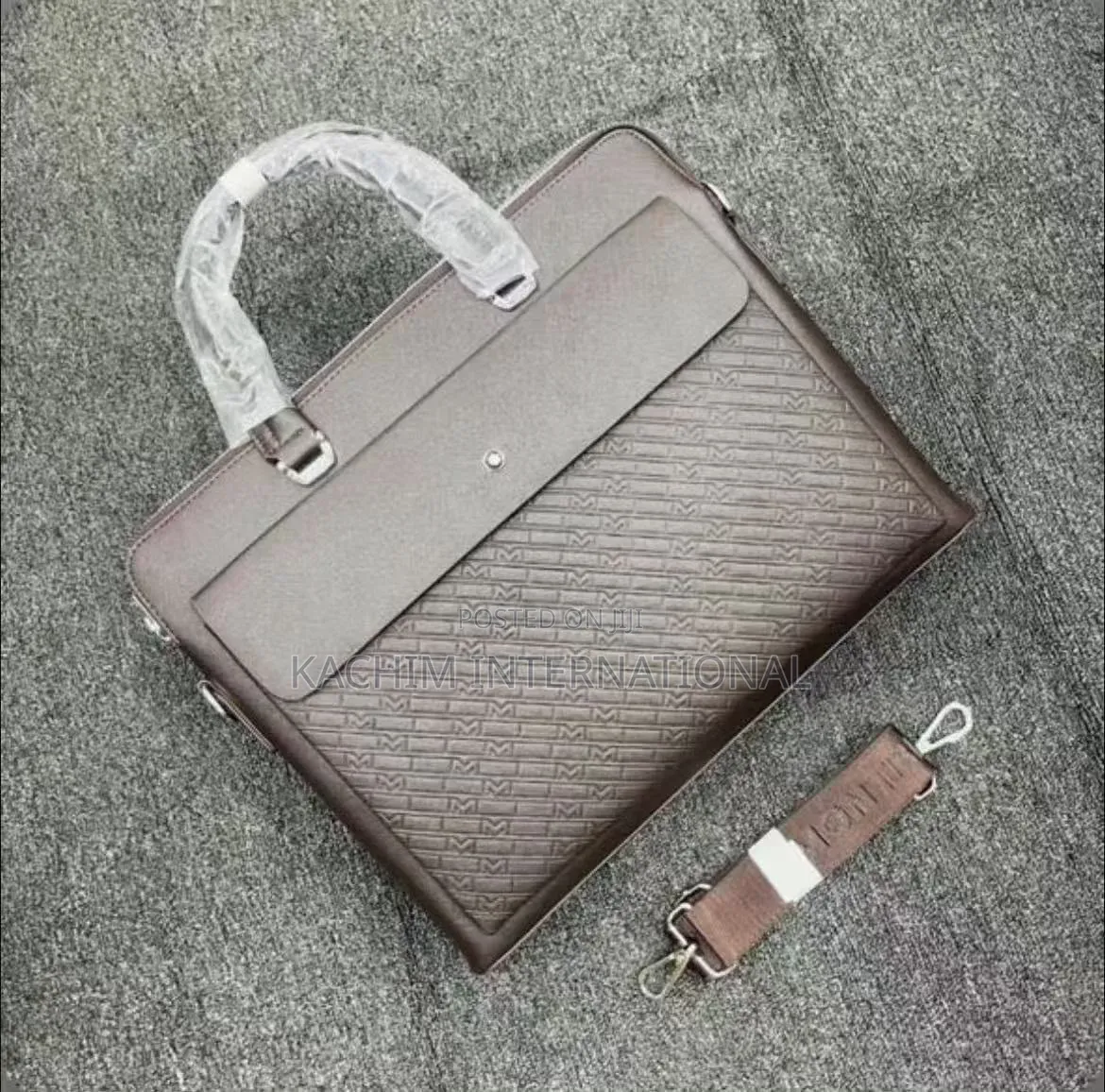 Pure Leather Simple Laptop Hand Bag
