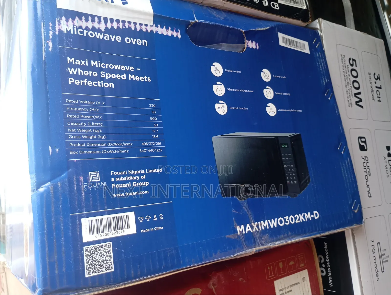 Maxi Microwave Oven 30L Black