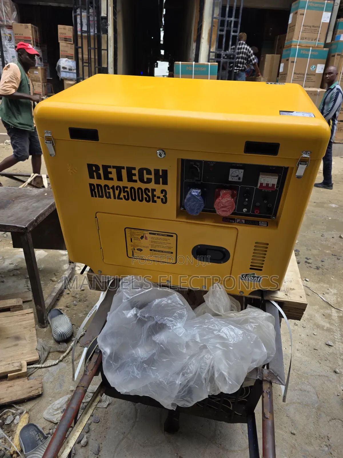 10.5kva Retech Three Phase Diesel Soundproof Gen 1years Wty